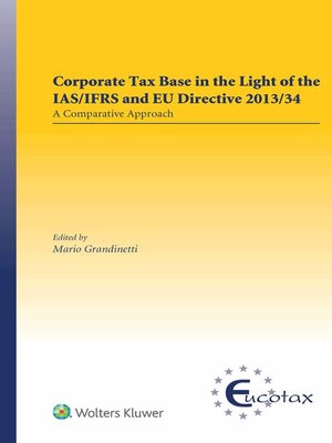 cover image of Corporate Tax Base in the Light of the IAS/IFRS and EU Directive 2013/34